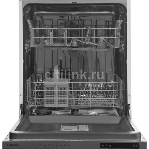 Встраиваемая посудомоечная машина HOTPOINT HI 4C39, полноразмерная, ширина 59.8см, полновстраиваемая, загрузка 13 комплектов