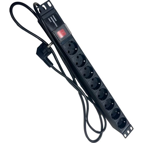 Блок распределения питания NTSS NTSS-PDU-DA2034, горизонт.размещ., SchukoХ8, Тип вход. тока 16A, 1.8м