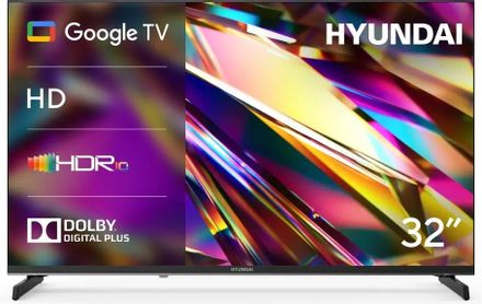 32" Телевизор Hyundai H-LED32BS5011 HD, СМАРТ ТВ, Google TV, черный