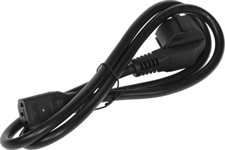 Шнур питания ITK (PC-C13D-1M) C13-Schuko проводник.:3x1.5мм2 1м 230В 10А (упак.:1шт) черный