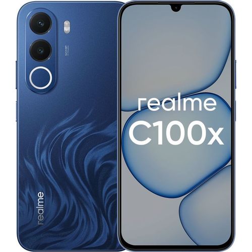 6.8" Смартфон REALME C100X 4/128Gb, RMX5366, NFC, IPS, 120Гц, 8000мAч, синий