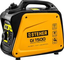 Изображение товара Бензиновый генератор STEHER GI-1500 1.2 кВт инверторный, 220/12 В, 65 дБ