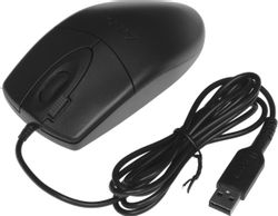 Мышь проводная A4TECH OP-620DS, USB, черный
