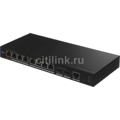 Коммутатор Dahua DH-S4210-8GT-110, управляемый, 8 RJ-45, 10/100/1000 Мбит/с