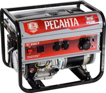 Изображение товара Бензиновый генератор Ресанта БГ 6500 Р 220 В 5.5 кВт, открытый кожух