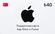Изображение товара Карта пополнения баланса App Store и iTunes 40 TRY