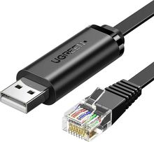 Изображение товара Кабель UGREEN CM204 USB 2.0 A(m) – RJ-45(m), 1.5 м, ферритовый фильтр, черный