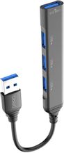 Изображение товара Адаптер USB A (m) — 3xUSB-A (f), 0.2м, серый, PERO MH01