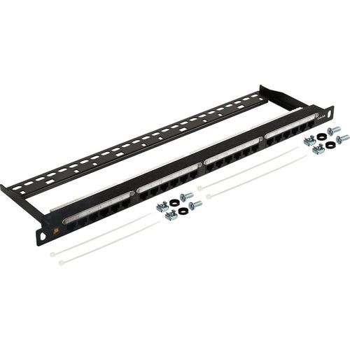 Патч-панель Lanmaster (LAN-PPC24U6A) 19" 0.5U 24xRJ45 кат.6A UTP