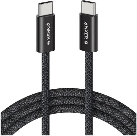 Кабель ANKER Zolo,  USB Type-C (m) -  USB Type-C (m),  1.8м,  MFI,  черный [a8060h12]