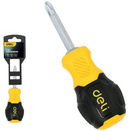 Отвертка Deli DL632101, PH2/SL6 длина стержня 75мм