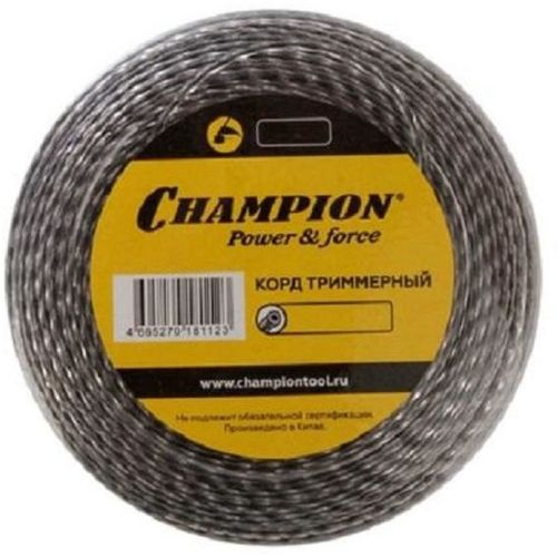 Леска для садовых триммеров CHAMPION C7044, 2мм, 15м