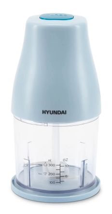 Измельчитель электрический Hyundai HYC-P3118, 0.8л, 300Вт, голубой/синий
