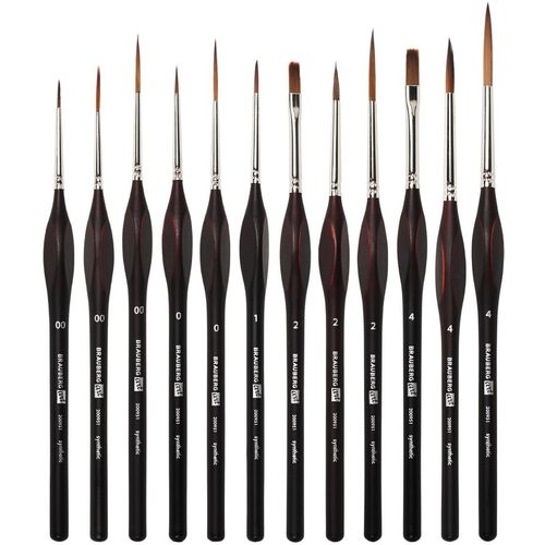 Набор кистей BRAUBERG Art Classic, 200951, художественная, из синтетики, круглая №00,0,1,2,4
