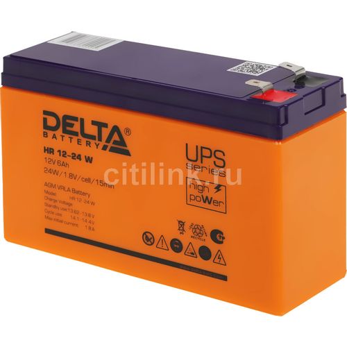 Аккумуляторная батарея Delta HR 12-24 W для ИБП, 12В, 6Ач