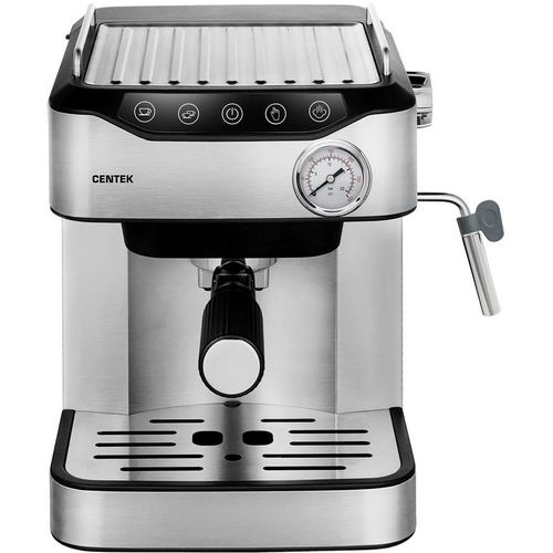 Кофеварка CENTEK CT-1166, рожковая, серебристый
