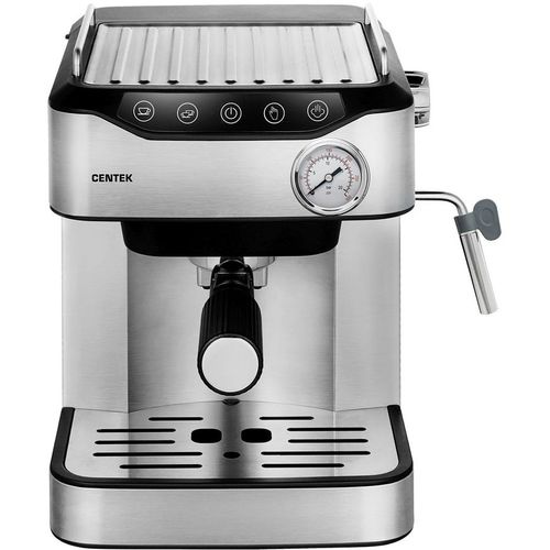 Кофеварка CENTEK CT-1166, рожковая, серебристый