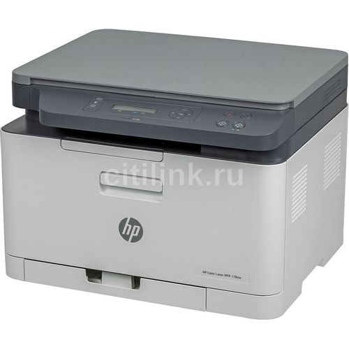 МФУ лазерное HP Color 178nw цветная печать, A4, белый [4zb96a]