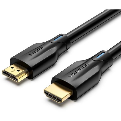Кабель аудио-видео VENTION AANBF, HDMI (m) — HDMI (m), ver 2.1, AWG30, медь луженая, 1м, GOLD, черный