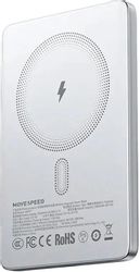 Внешний аккумулятор (Power Bank) MOVESPEED MSP07, 5000мAч, серебристый