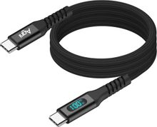 Изображение товара Кабель AGNI UC423-24-100W-СС-LED USB Type-C 1м в оплетке черный