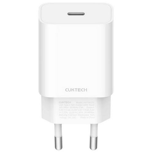 Сетевое зарядное устройство CUKTECH HA716C EU, USB-C, 20Вт, 3A, белый