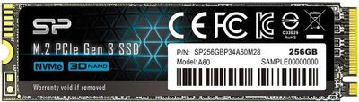 SSD накопитель Silicon Power M-Series SP256GBP34A60M28 256ГБ, M.2 2280, PCIe 3.0 x4,  NVMe,  M.2
