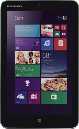Планшет-трансформер Lenovo IdeaPad Miix2-8 8", Intel Atom Z3740 4-ядерный, 2ГБ 64ГБ SSD,  Windows 8, серебристый [59402113]