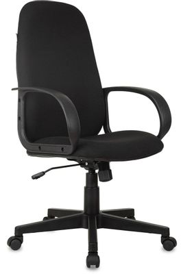 Кресло руководителя Бюрократ CH-808AXSN, на колесиках, ткань, черный [ch-808axsn/#b]