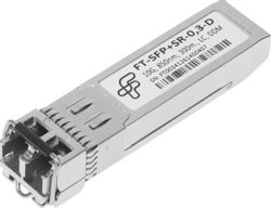 Трансивер FUTURE TECHNOLOGIES FT-SFP+SR-0,3-D,  SFP+, 10 Гбит/с, Тх: 850нм, до 0.3км
