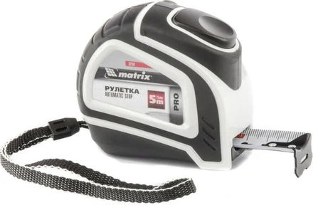 Рулетка строительная MATRIX 32552,  5м x25мм,  с автостопом [32552     ]