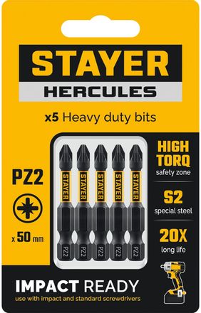 Набор бит Stayer 26233-2-50-5,  5шт