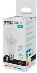 Лампа LED GAUSS E27, груша, 30Вт, 10 шт.