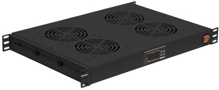 Модуль вентиляторный NTSS NTSS-FAN4/19T-BL, модулей: 4, черный, (упак.:1шт)