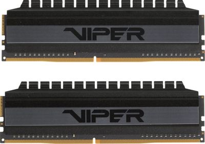 Оперативная память Patriot Viper 4 Blackout PVB48G300C6K DDR4 -  2x 4ГБ 3000МГц, DIMM,  Ret