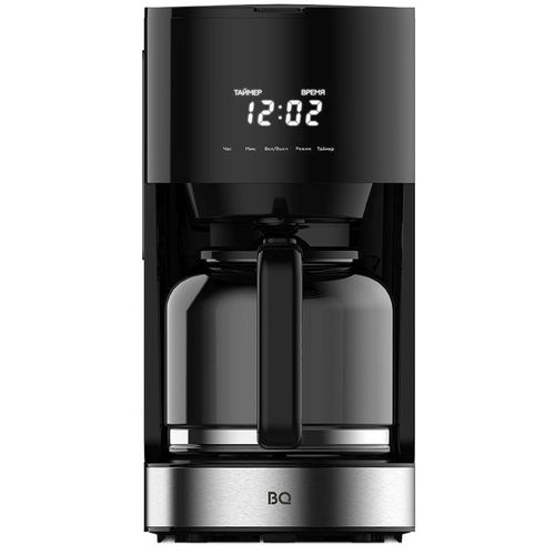 Кофеварка BQ CM1001, капельная, черный /нержавеющая сталь