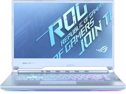 Ноутбук игровой ASUS ROG G512LV-HN236 15.6", Intel Core i7 10870H 2.2ГГц, 8-ядерный, 16ГБ DDR4, 512ГБ SSD,  NVIDIA GeForce  RTX 2060 - 6 ГБ, без операционной системы, голубой [90nr04d2-m04550]