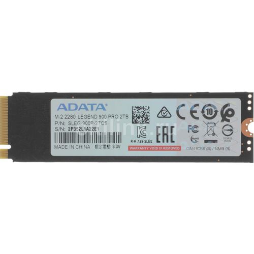 2ТБ SSD накопитель A-Data Legend 900 Pro SLEG-900P-2TCS M.2 2280, PCIe 4.0 x4, NVMe, M.2