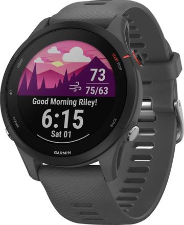 Смарт-часы Garmin Forerunner 255,  33мм,  1.3",  темно-серый/черный