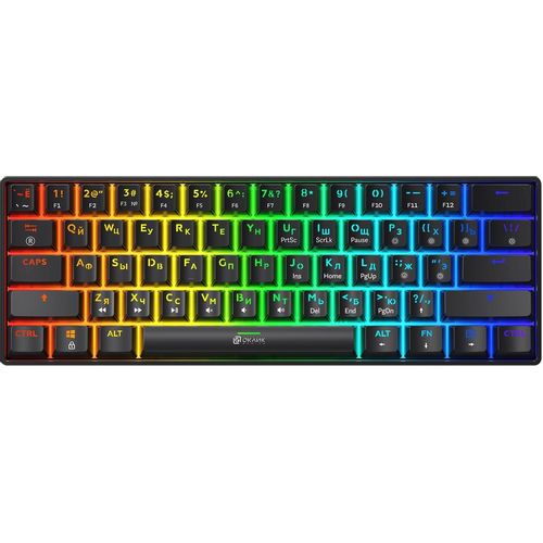 Клавиатура Oklick K713X, проводная, USB, механическая, черный