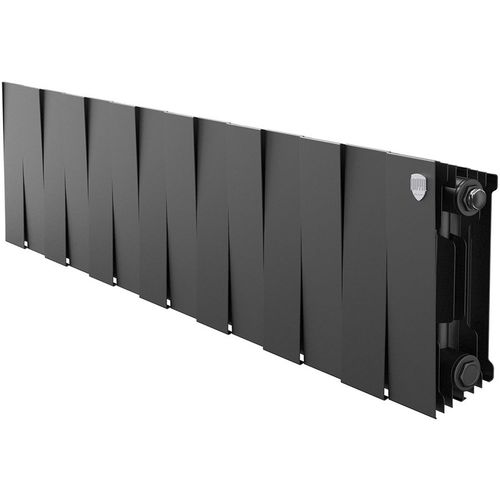 Радиатор биметаллический ROYAL THERMO PianoForte 200, 14 секций, боковое подключение, черный