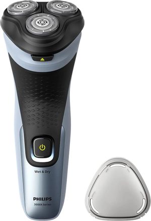 Электробритва Philips 3000X Series X3063/00, черный и голубой
