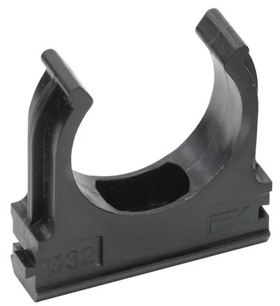 Держатель IEK CTA10D-CF32-K02-050 с защелкой, 32мм, полистирол, черный