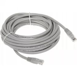 Патч-корд EXEGATE UTP-RJ45-RJ45-5e-CU-10M-GY UTP, кат.5E, 10м, серый