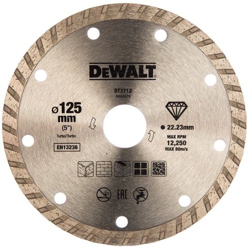 Алмазный диск DeWALT DT3712, 125мм, 2.2мм, 22.2мм, универсальный — цена и наличие Алмазный диск DeWALT DT3712, 125мм, 2.2мм, 22.2мм, универсальный