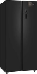 Холодильник двухкамерный WEISSGAUFF WSBS 500 Inverter NoFrost Black  Side by Side, инверторный