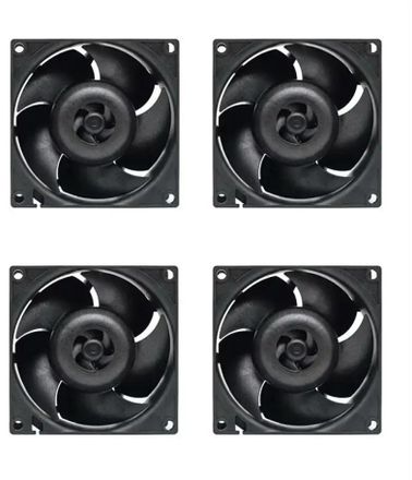 Вентилятор ARCTIC COOLING S8038-7K 4шт, 80мм, 4-pin, 7000об/мин, черный, Ret [acfan00292a]