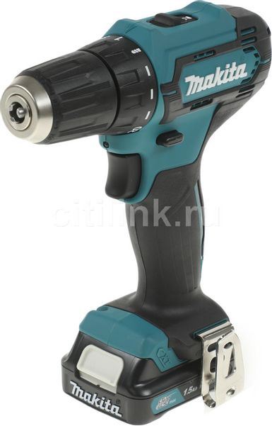 Дрель-шуруповерт Makita DF333DWYE4, 1.5Ач,  с двумя аккумуляторами