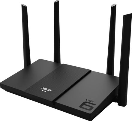 Wi-Fi роутер ASUS RT-AX3000E, Wi-Fi 6, AX3000, 2.4/5ГГц, 3 LAN, черный