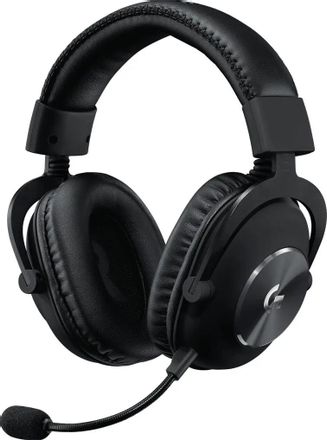 Гарнитура Logitech G Pro,  для компьютера, мониторные,  проводные, черный [981-000812]